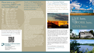 PHCS Foundation – Plainsboro Four-Fold Brochure