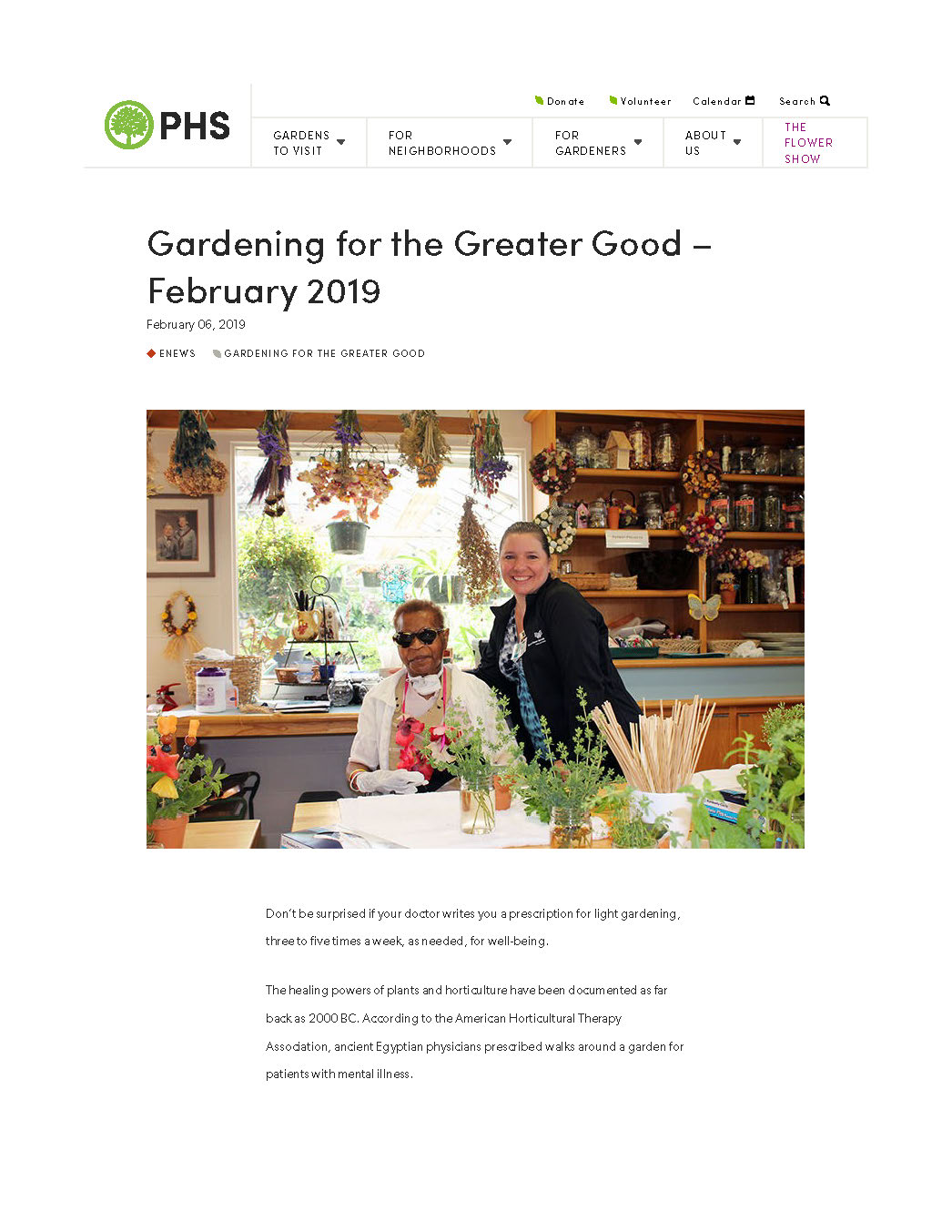 Gardening for the Greater Good - Main Line Health